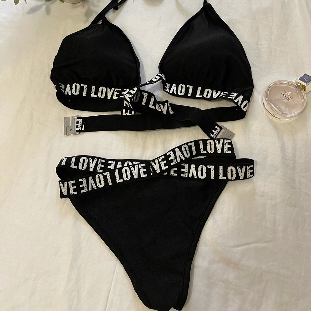 2 piece strappy modern lingerie